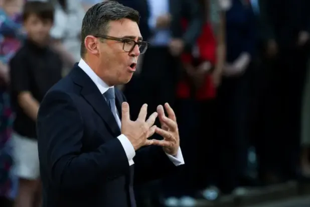 Britain's newly appointed Prime Minister Andy Burnham delivers a speech outside 10 Downing Street after taking office, in London, Britain, July 20, 2026. (Reuters)
