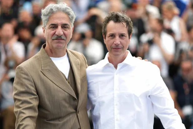  French-Armenian actor Simon Abkarian and French director and screenwriter Antonin Baudry released the first part of "La Bataille de Gaulle: L'age de fer" (De Gaulle: Tilting Iron) at the Cannes Film Festival. (AFP)