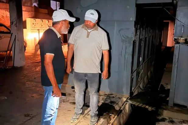 Work underway at the electricity company in eastern Libya (Company handout)