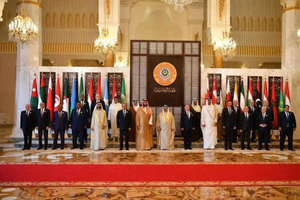 صورة للزعماء العرب خلال القمة العربية بالبحرين في مايو 2024 (الرئاسة المصرية)