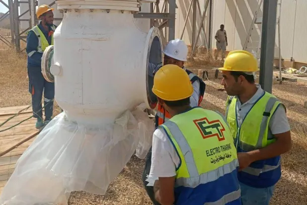 من أعمال إصلاح شبكة الكهرباء في شرق ليبيا (حكومة الاستقرار)