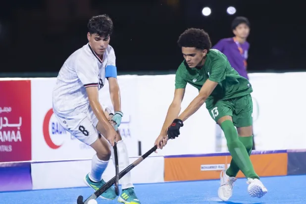 اختتم المنتخب السعودي للهوكي للناشئين تحت 18 عاماً مشاركته في بطولة كأس آسيا المؤهلة إلى كأس العالم (الاتحاد السعودي للهوكي)