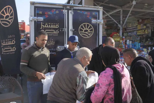 أحد الأنشطة الخدمية لـ«جهاز مستقبل مصر» والمتعلقة بدعم السلع للمواطنين (صفحة الجهاز على فيسبوك)