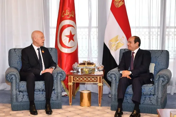 السيسي وسعيّد يتفقان على التشاور والتنسيق بشأن القضايا الإقليمية