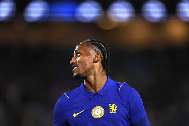 Joao Pedro of Chelsea celebrates a goal during the Sydney Super Cup match between Chelsea FC and the Western Sydney Wanderers FC at Accor Stadium in Sydney, Australia, 28 July 2026. (EPA)