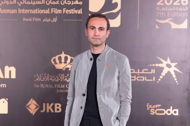 الممثل المصري البريطاني خالد عبد الله في افتتاح مهرجان عمّان السينمائي (إدارة المهرجان)