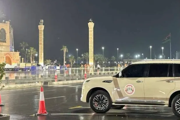 قوات «جهاز الردع» تعود إلى «ميدان الشهداء» في طرابلس (حسابات موثوقة على مواقع التواصل الاجتماعي)