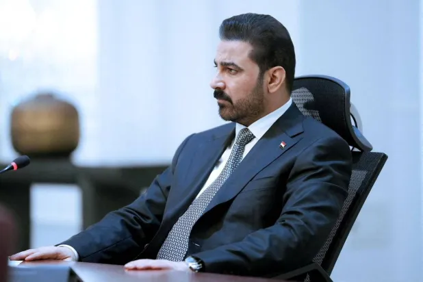 رئيس الوزراء العراقي علي الزيدي خلال اجتماع طارئ للمجلس الوزاري للأمن الوطني يوم 29 يوليو 2026 (رويترز)