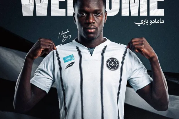منشور بثه نادي الشباب بمناسبة التوقيع مع اللاعب (موقع النادي)