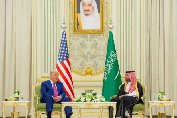 Suudi Arabistan Veliaht Prensi Muhammed bin Selman ile ABD Başkanı Donald Trump, geçen yıl Riyad'da bir araya gelmişti. (SPA)