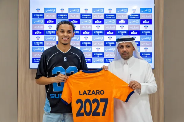 المهاجم البرازيلي لازارو (نادي الفيحاء)