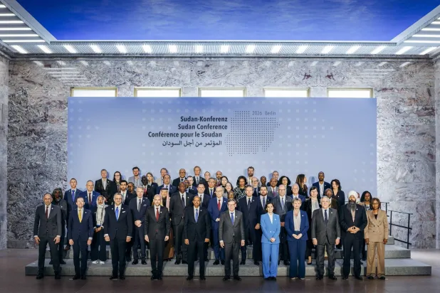 أعضاء الآلية الخماسية الدولية الذين شاركوا في مؤتمر برلين وفي لقاءات أديس أبابا (إكس)