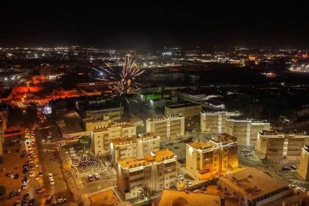 مشروع عمارات الناصرية بمدينة سبها الليبية بعد استكمال أعمال الصيانة في يوليو الماضي (ديوان الحكومة المكلفة من البرلمان بالمنطقة الجنوبية)
