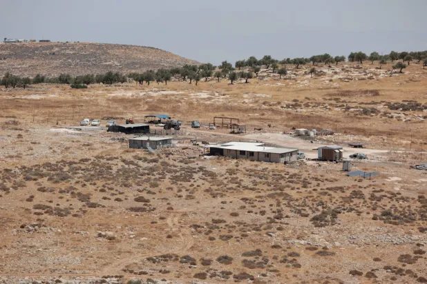 The site of a new Israeli settlement near the Palestinian Christian village of Taybeh, in the Israeli-occupied West Bank, August 10, 2026. (Reuters)