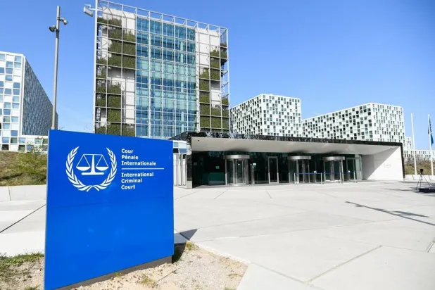 An exterior view of the International Criminal Court in the Hague, Netherlands, March 31, 2021. (Reuters)