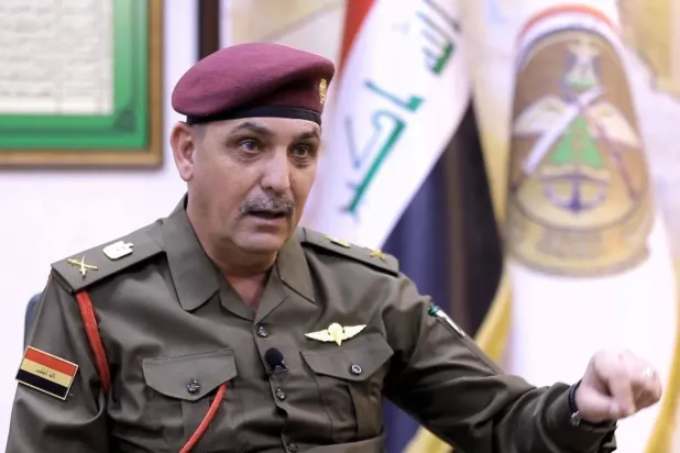 Irak Savunma Bakanlığı Sözcüsü Tuğgeneral Yahya Rasul (Hükümet Medyası)