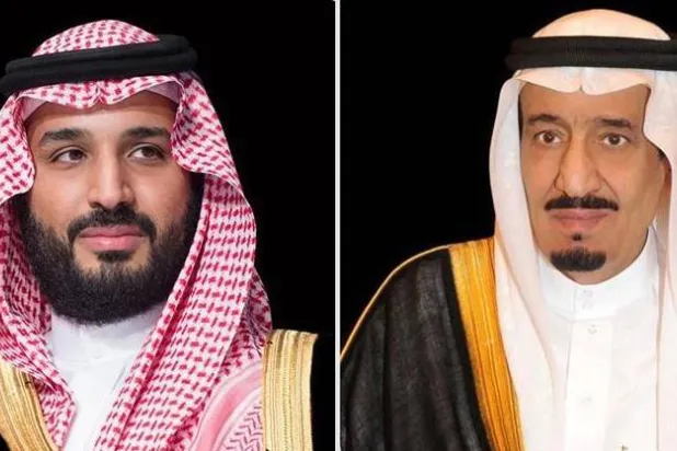 خادم الحرمين الشريفين الملك سلمان بن عبد العزيز وولي العهد الأمير محمد بن سلمان (واس)