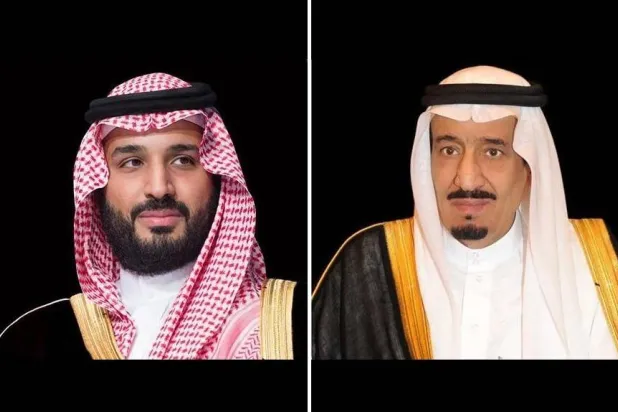 خادم الحرمين الشريفين الملك سلمان بن عبد العزيز وولي العهد الأمير محمد بن سلمان (واس)