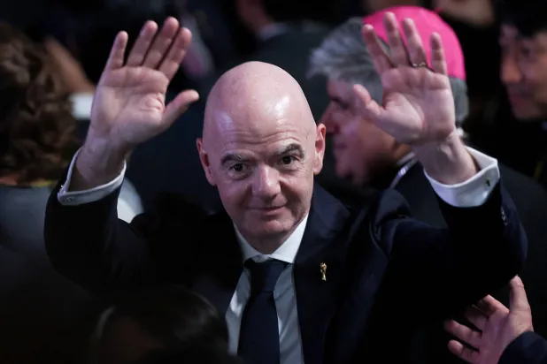 FILE PHOTO: FIFA President Gianni Infantino attends the inauguration of Abelardo De La Espriella as Colombia's president, in Cali, Colombia, August 7, 2026. REUTERS/Luisa Gonzalez/File Photo
