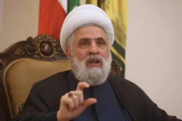 Hezbollah Secretary-General Naim Qassem (file photo- Reuters)