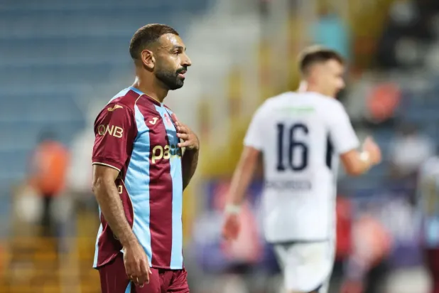 Trabzonspor oyuncusu Muhammed Salah, Süper Lig'de takımının Kasımpaşa ile oynadığı maçın ardından (Reuters)