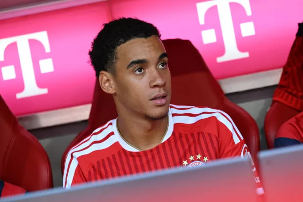 Football - Pre-Season Friendly - Bayern Munich v RB Leipzig - Allianz Arena, Munich, Germany - August 15, 2026 Bayern Munich's Jamal Musiala before the match. (Reuters)