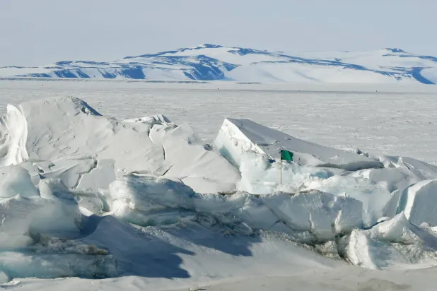 FILE PHOTO: A frozen section of the Ross Sea at the Scott Base in Antarctica on November 12, 2016. REUTERS/Mark Ralston/Pool/File Photo