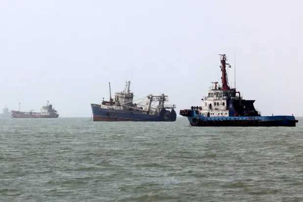Archive photo of ships crossing the Strait of Hormuz (AFP)