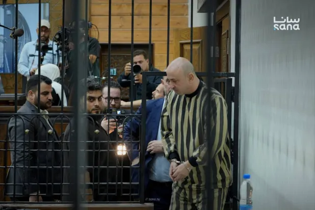 Wassim al-Assad during his trial at the Fourth Criminal Court in Damascus, Aug. 18, 2026. (SANA)