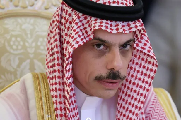 Saudi Minister of Foreign Affairs Prince Faisal bin Farhan bin Abdullah in Moscow on July 4, 2025. (Reuters)