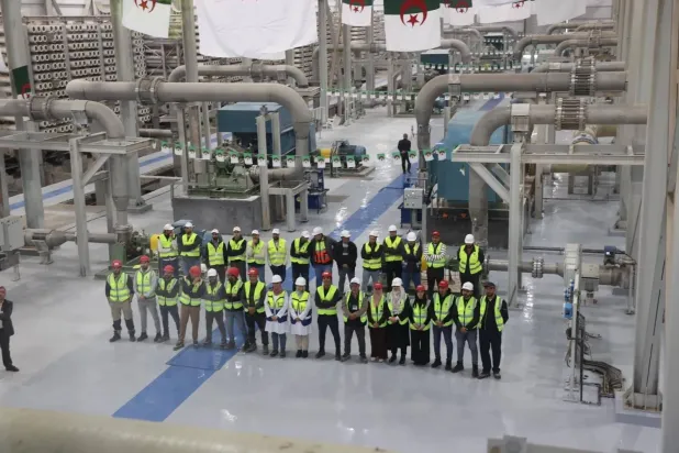 A seawater desalination plant in Tunisia