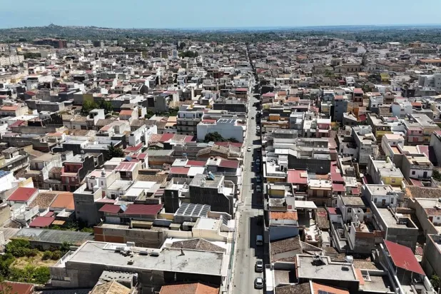 A drone view of the Sicilian town of Floridia where five years ago a temperature of 48.8 degrees Celsius, the highest temperature officially registered in continental Europe, was recorded, Italy, August 19, 2026. (Reuters) 