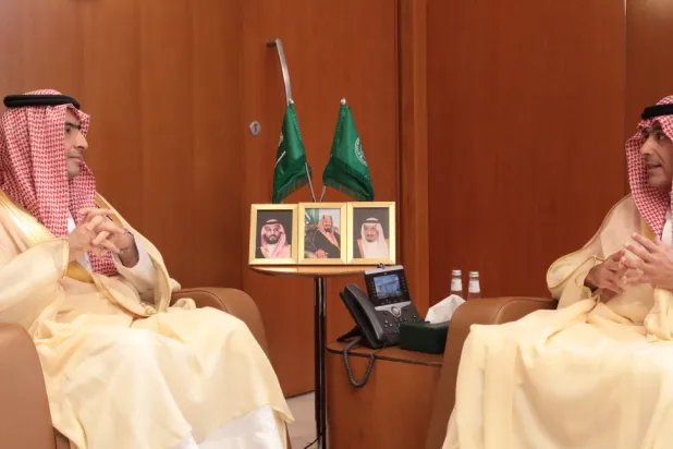 اللقاء بين السياري والسديري (ساما)