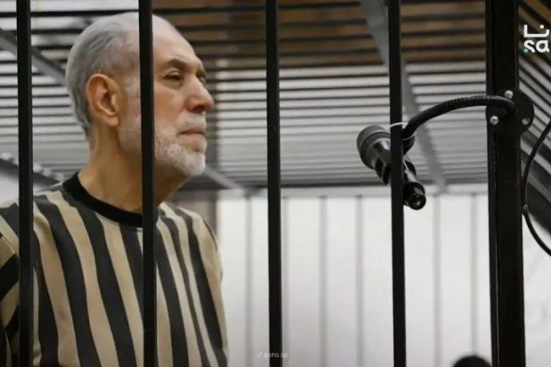 Ahmed Hassoun during proceedings before the Fourth Criminal Court in Damascus. (SANA file photo) 