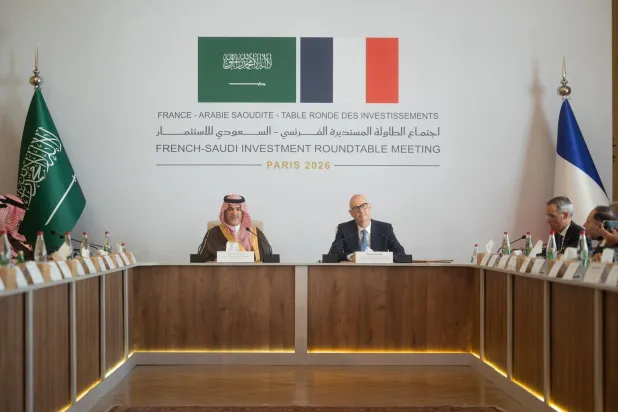 اجتماع الطاولة المستديرة الفرنسي السعودي للاستثمار الذي انعقد في باريس بالتزامن مع الزيارة الرسمية لولي العهد (إكس)