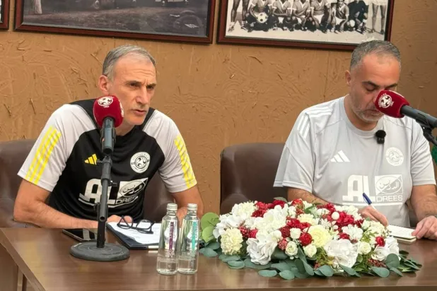  الإيطالي جيوفاني مدرب فريق الفيصلي (الشرق الأوسط) 