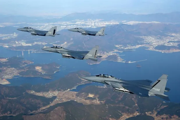 Seoul's defense ministry said multiple Russian aircraft had entered and then left its air defense identification zone over the East Sea. (Republic of Korea Air Force)