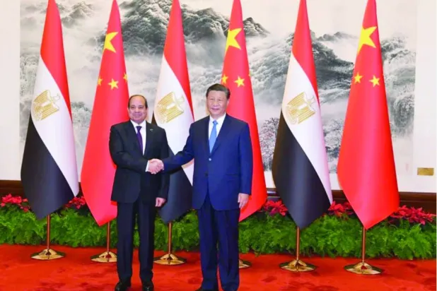 الرئيس المصري ونظيره الصيني في بكين مايو 2024 (الرئاسة المصرية)