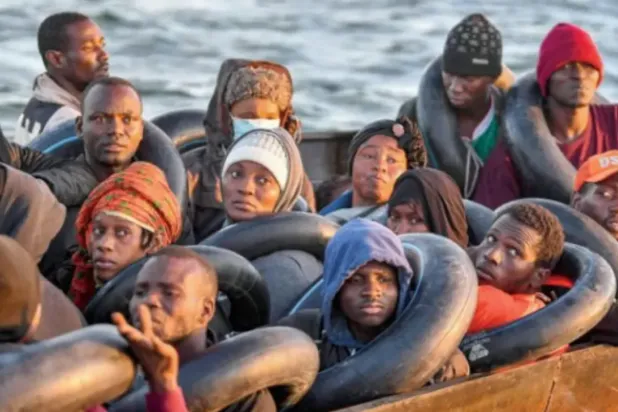 African migrants rescued by the Tunisian coast guard in October (AFP)
