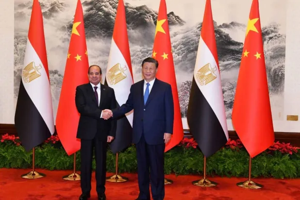 الرئيس الصيني يستقبل السيسي في بكين 29 مايو 2024 (الرئاسة المصرية)