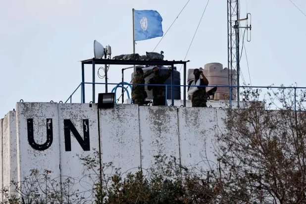 Members of the United Nations Interim Force in Lebanon (UNIFIL) in southern Lebanon (Reuters)