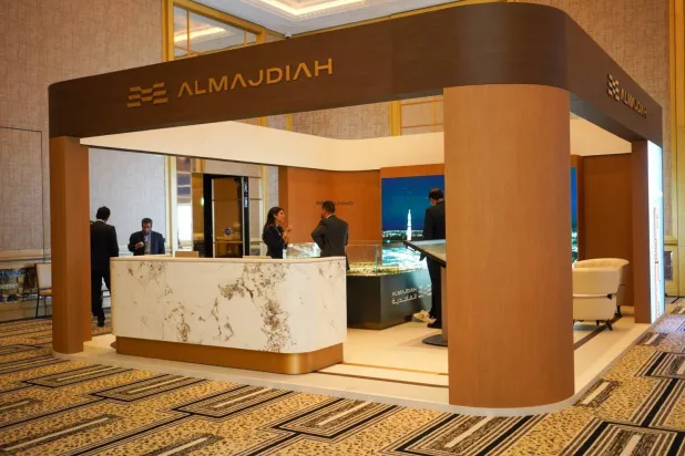 A view of the Saudi Luxury Real Estate Show, which opened in the British capital, London (Asharq Al-Awsat) 