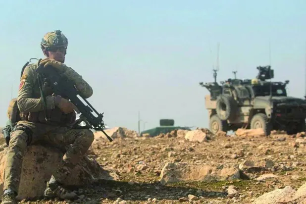 A soldier from the US-led anti-ISIS coalition. (AFP file) 