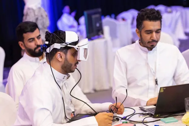 فعالية «هاكاثون الترجمة» التي استضافتها الرياض برعاية هيئة الأدب والنشر والترجمة (واس)