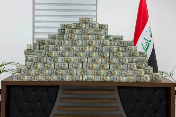صورة نشرها «مجلس القضاء الأعلى» في العراق لبعض الأموال المضبوطة