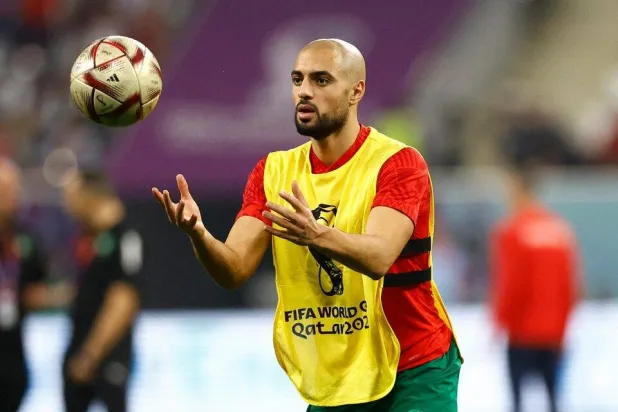 لاعب الوسط المغربي سفيان أمرابط إلى أياكس (رويترز)