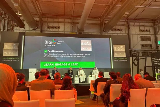 جلسة حوارية ضمن فعاليات معرض «Big 5 Construct Saudi» في الرياض (الشرق الأوسط)