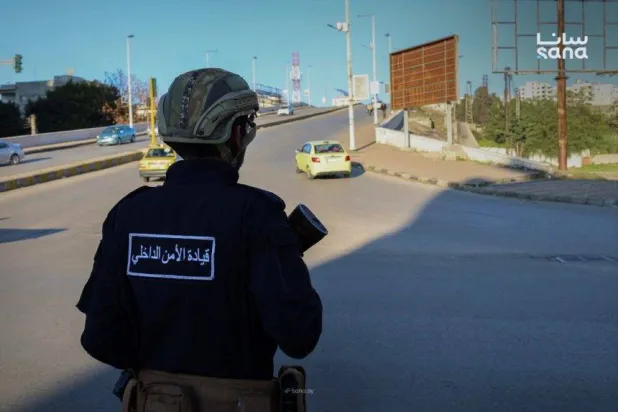 A member of Syria's internal security forces in Tartus city. (SANA)