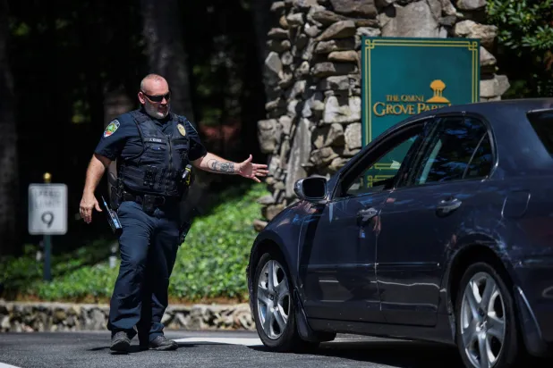  A member of law enforcement works a checkpoint at the Omni Grove Park Inn before finance ministers and central bank governors from G20 countries meet in Asheville, North Carolina, US, August 29, 2026. (Reuters)