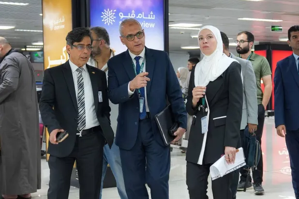 وفد من سلطة الطيران المدني المصري يتفقد مطار دمشق (هيئة الطيران المدني السوري)